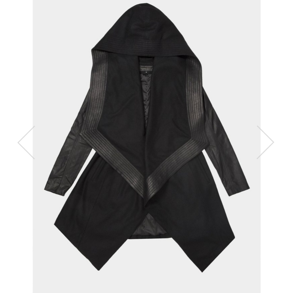 Skingraft Leather/Wool Coat
